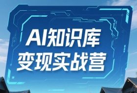 AI知识库变现实战营，不会做产品？不会变现？不会做内容？这一套，让你马上能卖+未来能做