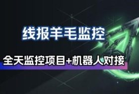 线报羊毛监控_自动挂机监控+群机器人通知
