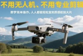 不用无人机、不用专业剪辑，即梦简单操作，人人都能轻松复刻质感航拍大片