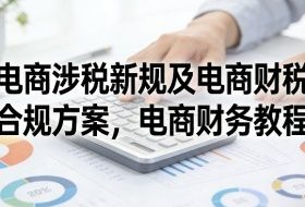 电商涉税新规及电商财税合规方案，电商财务教程