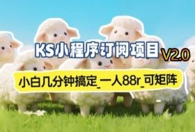 【新一期】小程序订阅_小白几分钟70-80r，可矩阵（已测到账）