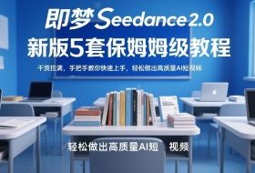 即梦Seedance2.0新版5套保姆级教程，干货拉满，手把手教你快速上手，轻松做出高质量AI短视频