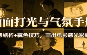 画面打光与气氛手册：光感结构+藏色技巧，画出电影感光影效果