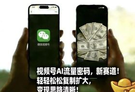 视频号AI流量密码新赛道，轻轻松松复制扩大，变现思路清晰