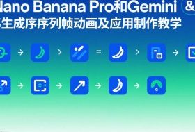 Nano Banana Pro和Gemini 3生成序列帧动画及应用制作教学