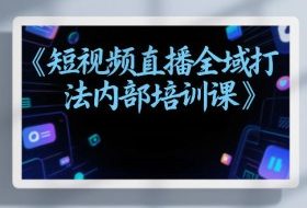 东仔短视频直播全域打法内部培训课【飞书文档】