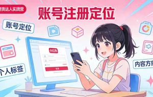 (17459期)小红书带货达人实战营:账号注册定位、内容创作、选品策略、带货技巧、流量运营等