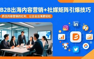 （17470期）B2B出海内容营销+社媒矩阵引爆技巧：抓住内容营销的红利，让企业出海更轻松