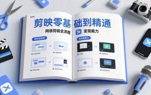 （17473期）剪映零基础也能快速上手，从入门到精通掌握网感剪辑全流程，掌握能直接变现的剪辑能力