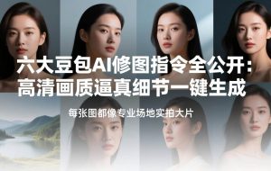 （17481期）六大豆包AI修图指令全公开：高清画质逼真细节一键生成，每张图都像专业场地实拍大片