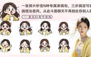 （17482期）一张照片秒变N种专属表情包，三步搞定可爱搞怪治愈风，从此斗图聊天不再到处存别人图