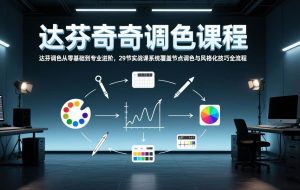 （17484期）达芬奇调色从零基础到专业进阶，29节实战课系统覆盖节点调色与风格化技巧全流程