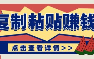零门槛零成本复制粘贴赚钱项目，评论区留言评论即可轻松日赚取100+