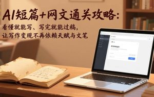 (17515期)AI短篇+网文通关攻略:看懂就能写、写完就能过稿,让写作变现不再依赖天赋与文笔