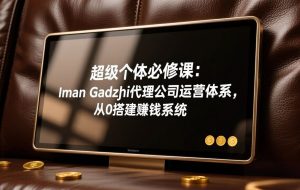 (17525期)超级个体必修课:Iman Gadzhi代理公司运营体系,从0搭建赚钱系统