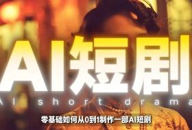 26年最新AI短剧制作教学，零基础也能快速用AI工具打造高完播、高流量的真人感短剧