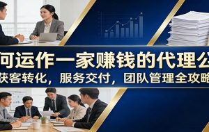 如何运作一家赚钱的代理公司：获客转化，服务交付，团队管理全攻略