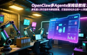 （17563期）OpenClaw多Agents保姆级教程：多机器人并行运作与群组管理，打造自动化办公的一人军团