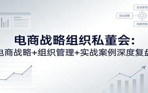 电商战略组织私董会：电商战略+组织管理+实战案例深度复盘