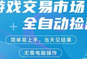 CS2游戏市场全自动捡漏賺米，手机即可完成所有操作，支持任何形式验证，稳定运行多年【揭秘】