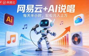 （17627期）网易云+AI说唱，每天半小时，轻松月入上万