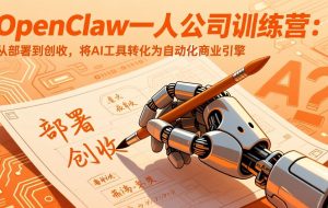 （17667期）OpenClaw小龙虾一人公司训练营-更新：从部署到创收，将AI工具转化为自动化商业引擎