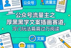 公众号流量主之厚黑学文案插画赛道，冷门玩法篇篇过万阅读