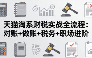 （17676期）天猫淘系财税实战全流程：对账+做账+税务+职场进阶，手把手吃透平台财税每一环