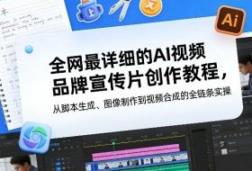 全网最详细的AI视频品牌宣传片创作教程，从脚本生成、图像制作到视频合成的全链条实操