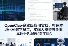 OpenClaw企业级应用实战，打造本地化AI数字员工，实现大模型与企业本地业务场景的深度融合