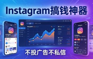 （17731期）Instagram搞钱神器：月涨6万粉+月入5万刀，不投广告不私信，靠算法+低价产品