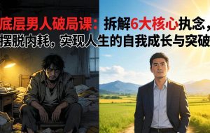 （17747期）付费文章：底层男人破局课：拆解 6 大核心执念，摆脱内耗，实现人生的自我成长与突破