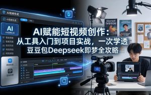 （17762期）AI赋能短视频创作：从工具入门到项目实战，一次学透豆包Deepseek即梦全攻略