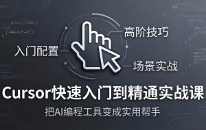 （17794期）Cursor快速入门到精通实战课：入门配置+高阶技巧+场景实战，把AI编程工具变成实用帮手