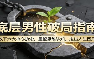 底层男性破局指南:放下六大核心执念,重塑思维认知,走出人生困局