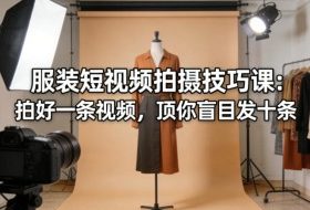 服装短视频拍摄技巧课：拍好一条视频，顶你盲目发十条