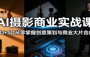 AI摄影商业实战课：MJ+SD从零掌握创意策划与商业大片合成