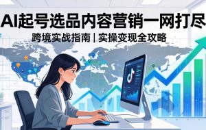 （17824期）2026 TikTok 跨境AI实操：从零基础到变现全流程，AI起号选品内容营销一网打尽