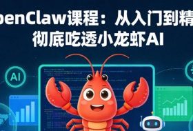OpenClaw课程：从入门到精通，彻底吃透小龙虾AI