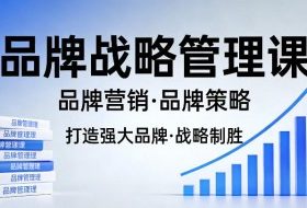 打造强大的品牌！品牌战略管理课，品牌营销，品牌策略