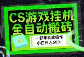 CSGO游戏挂G捡漏搬砖，超稳定的项目，带领1000+小白实现日入500+，数据可视频验证【揭秘】