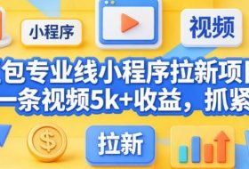 豆包专业线小程序拉新项目，爆一条视频就是5k+收益，抓紧搞这个