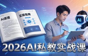 （17899期）2026AI私教实战课：从AI原理到全场景实操，零基础学会用AI提效+单人单干创业