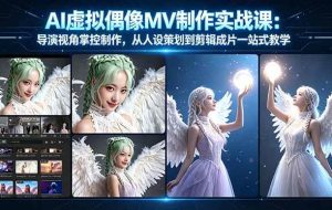 （17962期）AI虚拟偶像MV制作实战教学：导演视角掌控制作，从人设策划到剪辑成片一站式教学