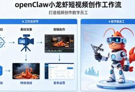 openClaw小龙虾搭建短视频创作工作流,打造视频创作数字员工