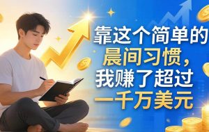 （17937期）付费文章：靠这个简单的晨间习惯，我赚了超过一千万美元