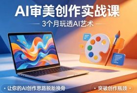 AI审美创作实战课，3个月玩透AI艺术，让你的AI创作思路脱胎换骨，突破创作瓶颈