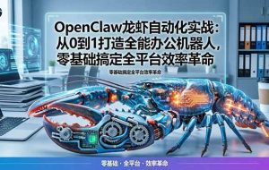 （17996期）OpenClaw龙虾自动化实战：从0到1打造全能办公机器人，零基础搞定全平台效率革命