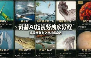 （18016期） 科普造物主AI短视频独家教程：从软件安装、壳隆音色到文案视频创作，零基础快速做爆款