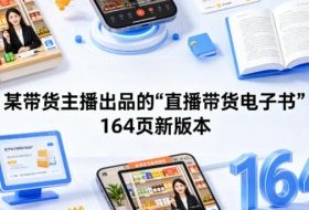 某带货主播出品的《直播带货电子书》164页新版本